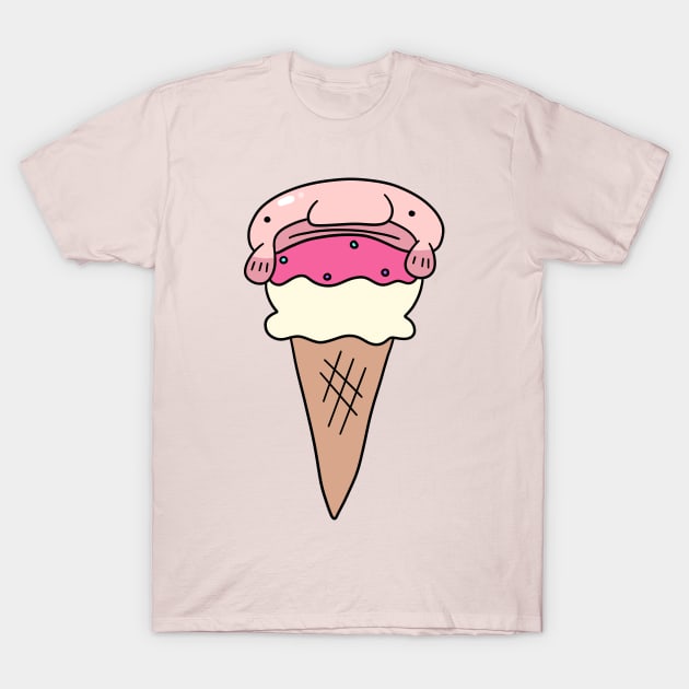 Blobfish Icecream T-Shirt by saradaboru